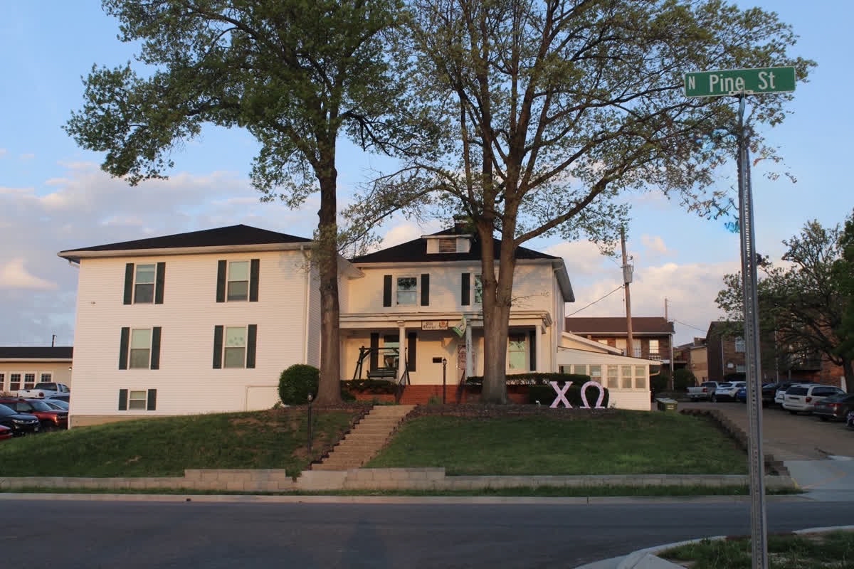 The Chi Omega House as of Summer 2026